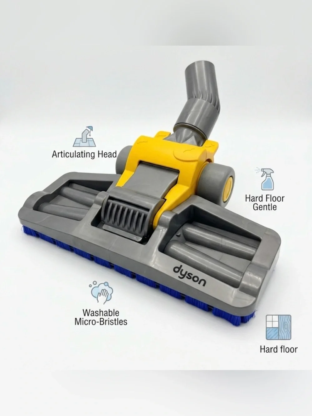 Nwt dyson hard wood fooor tool vaccume attachment new new new